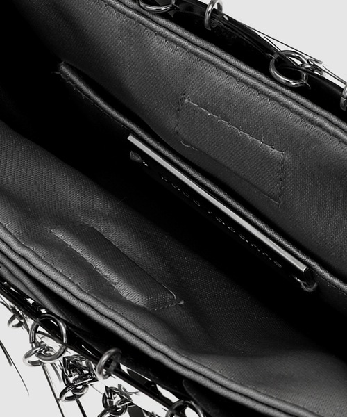 Rabanne(ラバンヌ)の「SPARKLE NANO POCHETTE(ハンドバッグ・レディース・シルバー・OS/TU)」の5枚目の写真