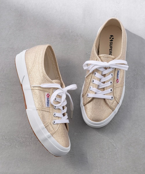 SUPERGA（スペルガ）の「【SUPERGA】2750-LAMEW（スニーカー・レディース・シルバー/ゴールド・38/36/37）」の2枚目の写真