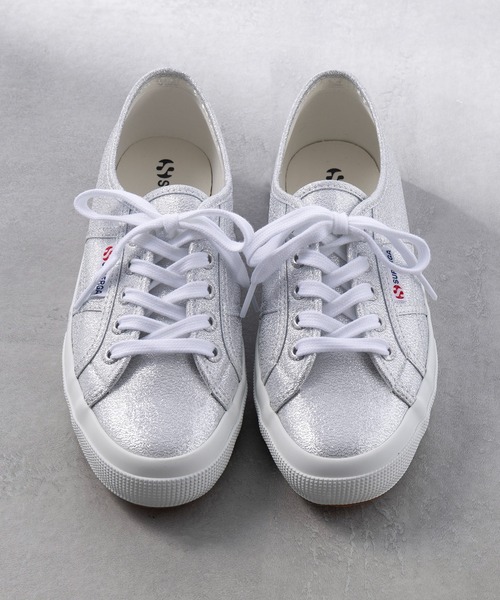 SUPERGA（スペルガ）の「【SUPERGA】2750-LAMEW（スニーカー・レディース・シルバー/ゴールド・38/36/37）」の3枚目の写真