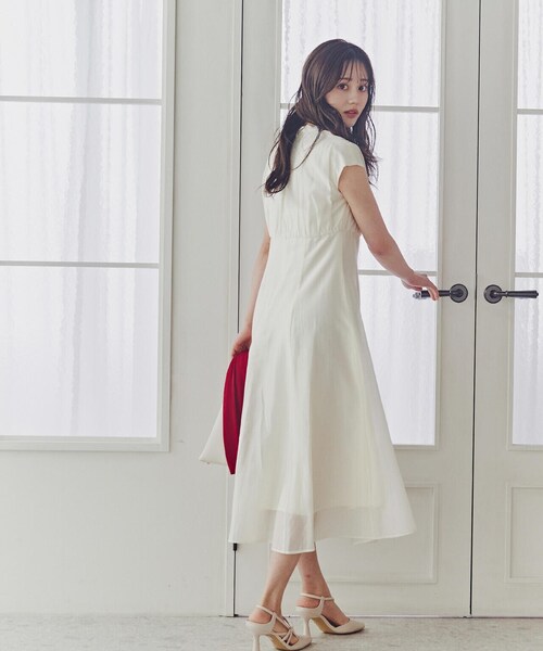 PROPORTION BODY DRESSING（プロポーションボディドレッシング）の「シアータイワンピース / 1214140500（ワンピース・レディース・オフホワイト/ブルー/ブラック・X-SMALL/SMALL/MEDIUM）」の15枚目の写真