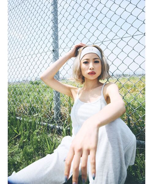 GYDA(ジェイダ)の「ワッフルルーズパンツ(スウェットパンツ・レディース・ライム/ブラック/ライトグレー・FREE)」の10枚目の写真