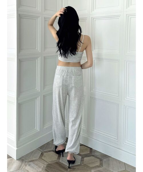 GYDA(ジェイダ)の「ワッフルルーズパンツ(スウェットパンツ・レディース・ライム/ブラック/ライトグレー・FREE)」の22枚目の写真