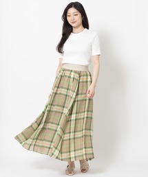 O'Neil of Dublin リネンスウィングスカート マキシ 90cm