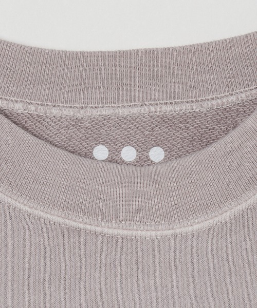 three dots（スリードッツ）の「ピグメントダイ テリースウェット（スウェット・レディース・ブルー/グレー/イエロー・SMALL）」の6枚目の写真