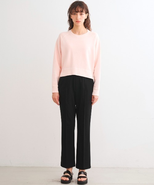 three dots（スリードッツ）の「ピグメントダイ テリースウェット（スウェット・レディース・ブルー/グレー/イエロー・SMALL）」の14枚目の写真