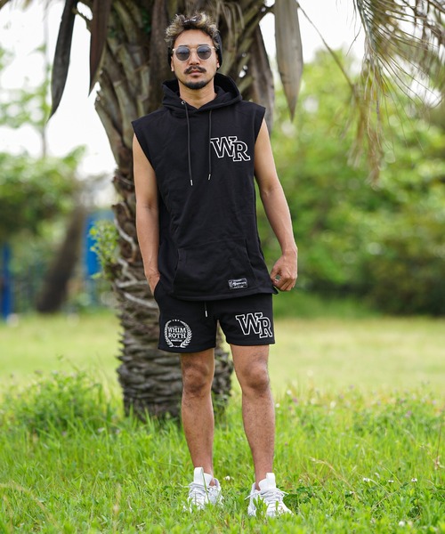 adamsJUGGLER(アダムスジャグラー)の「W/R EMノースリーブパーカー(タンクトップ・メンズ・オレンジ/グレー/ブラック・S/M/L/XL)」の13枚目の写真