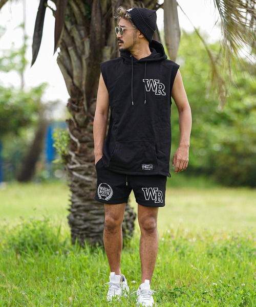 adamsJUGGLER(アダムスジャグラー)の「W/R EMノースリーブパーカー(タンクトップ・メンズ・オレンジ/グレー/ブラック・S/M/L/XL)」の7枚目の写真