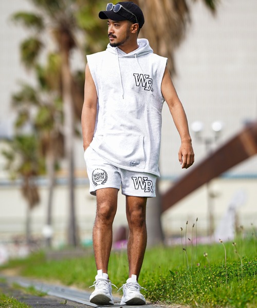 adamsJUGGLER(アダムスジャグラー)の「W/R EMノースリーブパーカー(タンクトップ・メンズ・オレンジ/グレー/ブラック・S/M/L/XL)」の10枚目の写真