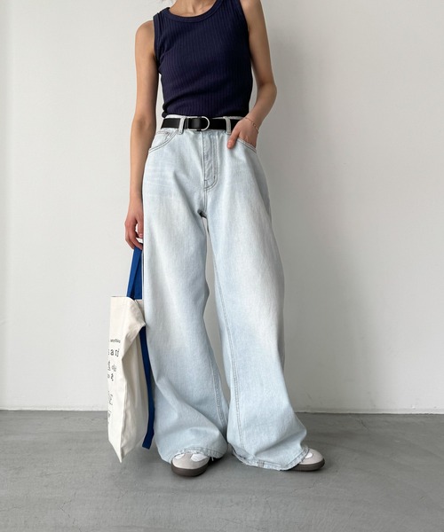 CANAL JEAN（キャナルジーン）の「El mar　ハリ抜きリブタンクトップ（タンクトップ・レディース・ネイビー/レッド/グレー・ONE SIZE）」の6枚目の写真