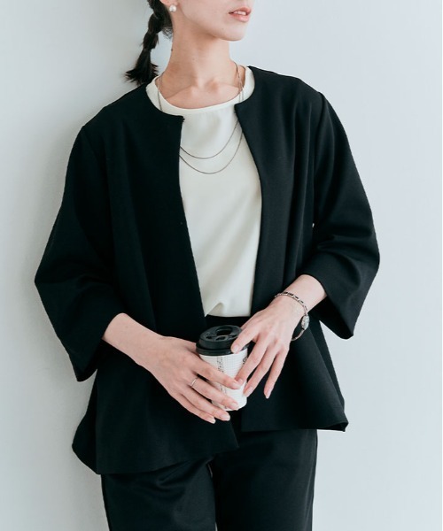 kirakiraShop(キラキラショップ)の「バック ファスナー シフォン Tシャツ(Tシャツ/カットソー・レディース・オフホワイト/ベージュ/ブルー/ピンク/ブラック・XL/L/M/S)」の14枚目の写真