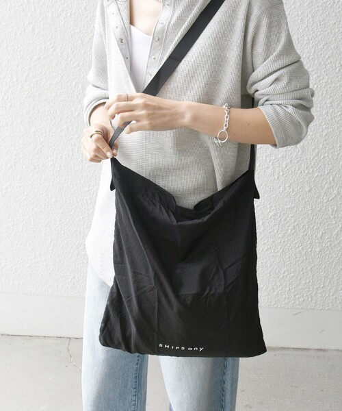 セール】SHIPS any: パッカブル ショルダー トート エコバッグ（エコ