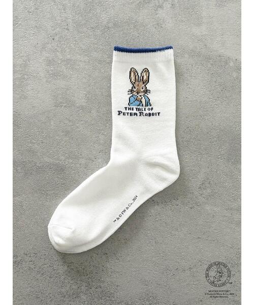 Samansa Mos2（サマンサ モスモス）の「【PETER RABBIT(TM)×Samansa Mos2】ソックス（ソックス/靴下・レディース・ブラック/ブルー/レッド/ブラウン・F）」の4枚目の写真