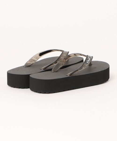 Locals(ローカルズ)の「【Locals/ローカルズ】DOUBLE SOLE SANDAL ボリュームソール 厚底ビーサン(ビーチサンダル)(サンダル・レディース・ベージュ/ブラック・22.5cm/24.0cm)」の4枚目の写真