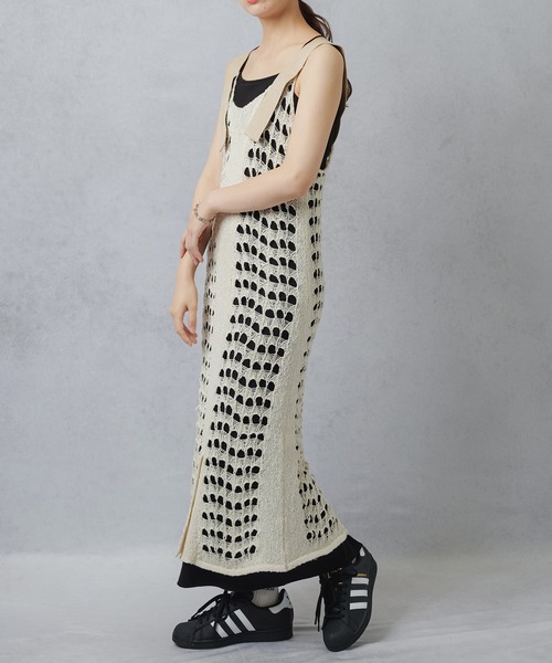 Lull（ルル）の「【Lull / ルル】スラブニット編みワンピース（ワンピース・レディース・ベージュ/ネイビー/オフホワイト・ONESIZE）」の16枚目の写真