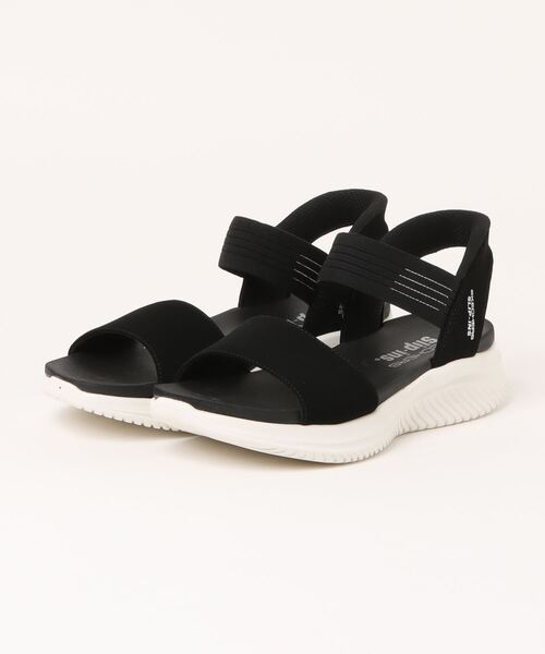 SKECHERS(スケッチャーズ)の「【SKECHERS】スケッチャーズ SLIP-INS:ULTRA FLEX 3.0-SUMMERVILLE(スリップインズ:ウルトラ フレックス 3.0 - サマービル)スポーツサンダル 119804(サンダル・レディース・ブラック×ブラック/ブラック×ホワイト/ネイビー・23.0cm/24.0cm/25.0cm)」の2枚目の写真