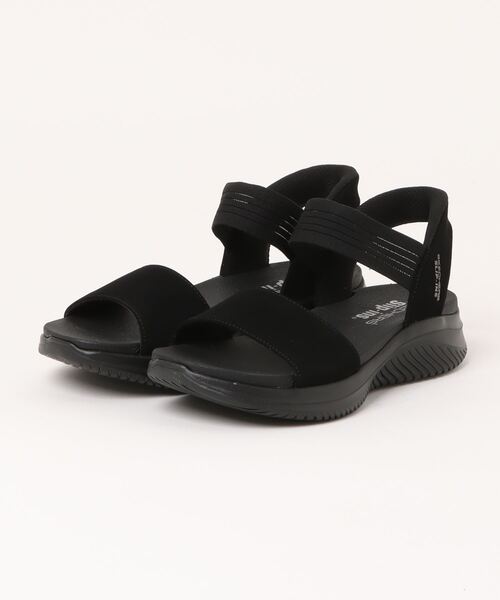 SKECHERS(スケッチャーズ)の「【SKECHERS】スケッチャーズ SLIP-INS:ULTRA FLEX 3.0-SUMMERVILLE(スリップインズ:ウルトラ フレックス 3.0 - サマービル)スポーツサンダル 119804(サンダル・レディース・ブラック×ブラック/ブラック×ホワイト/ネイビー・23.0cm/24.0cm/25.0cm)」の3枚目の写真