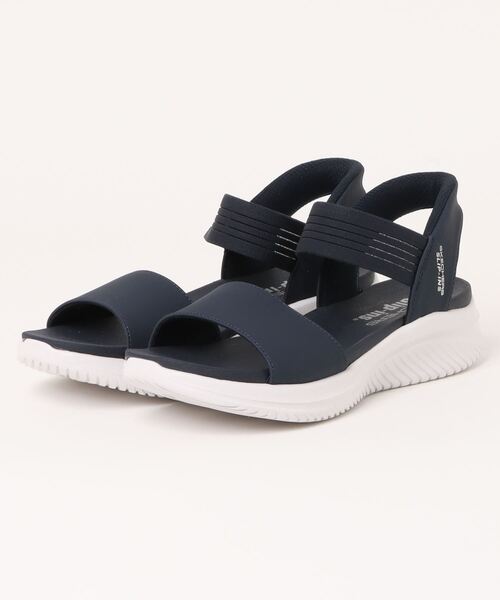 SKECHERS(スケッチャーズ)の「【SKECHERS】スケッチャーズ SLIP-INS:ULTRA FLEX 3.0-SUMMERVILLE(スリップインズ:ウルトラ フレックス 3.0 - サマービル)スポーツサンダル 119804(サンダル・レディース・ブラック×ブラック/ブラック×ホワイト/ネイビー・23.0cm/24.0cm/25.0cm)」の1枚目の写真