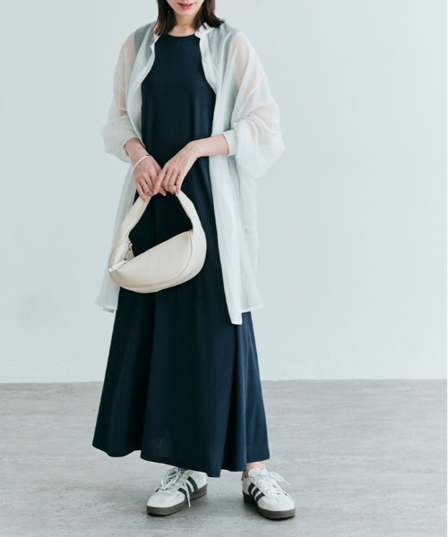 kirakiraShop(キラキラショップ)の「プリーツ ストレッチ マーメイド ロング ワンピース(ワンピース・レディース・ブラック/ライトグレー/ブラウン/ネイビー/ダークグリーン/モカ・M)」の10枚目の写真