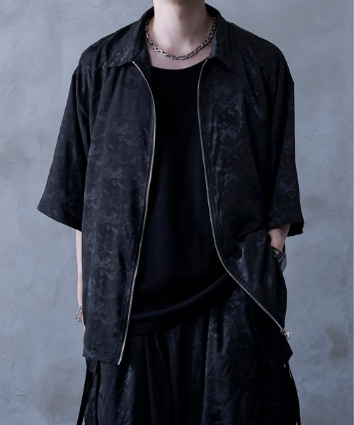 エルノロゼット Aranコラボ パンツ 白 Mサイズ Aranコラボ】サテンJQWジップシャツ/SETUP対応（シャツ/ブラウス