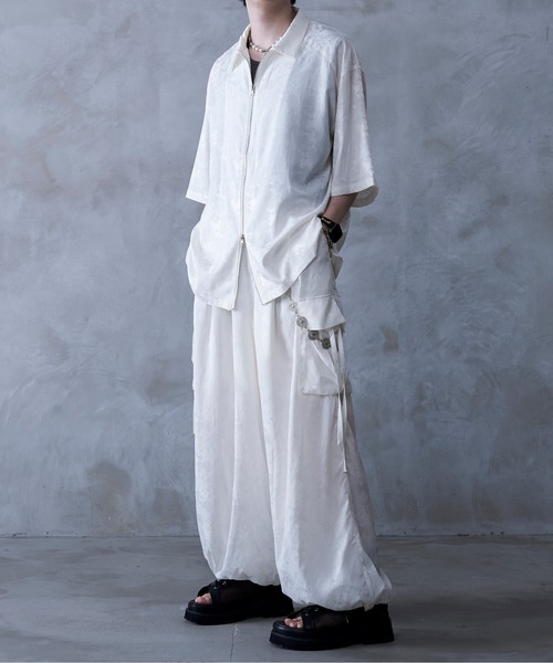 LENO リノ 【lay2235R】 サイズM 22AW BASQUE SHIRT H2202-CS002 タグ付 定価22,000円 ホワイト レッド コットン レディース 女性 MR LENO(リノ) 23SS HALF SLEEVE BASQUE SHIRT 半袖バスクシャツ