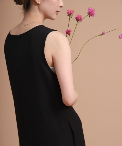 【新品未使用】ボレロレイヤードワンピース オケージョンドレス 結婚式 モカ M select MOCA（セレクトモカ）の「【オケージョン/結婚式】コード刺繍