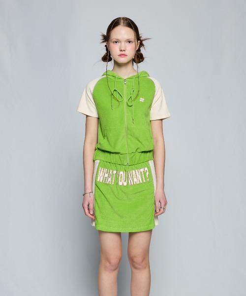 LUVISTRUE(ラヴイズトゥルー)の「BE WHAT YOU HOOD ZIP UP(パーカー・レディース・グリーン/ブラック/ブルー・FREE)」の9枚目の写真