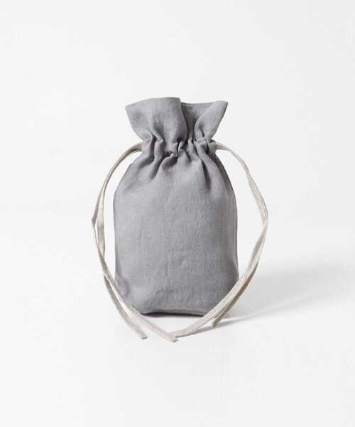 URBAN RESEARCH DOORS(アーバンリサーチドアーズ)の「『WEB限定』『別注』miiThaaii×DOORS バイカラーリネン巾着S(その他雑貨・レディース・グレー/ミント・SMALL)」の10枚目の写真