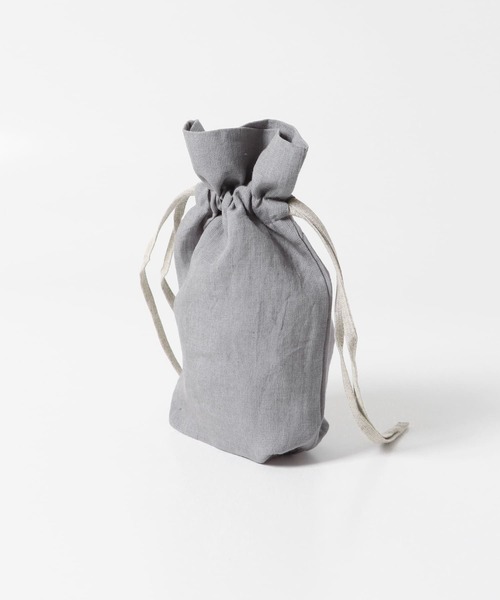 URBAN RESEARCH DOORS(アーバンリサーチドアーズ)の「『WEB限定』『別注』miiThaaii×DOORS バイカラーリネン巾着S(その他雑貨・レディース・グレー/ミント・SMALL)」の9枚目の写真