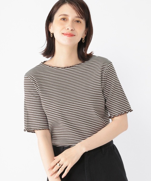 studio CLIP（スタディオクリップ）の「アソートテレコメロー半袖プルオーバー（Tシャツ/カットソー・レディース・オフホワイト/スモーク/その他1/その他2・MEDIUM/LARGE）」の4枚目の写真