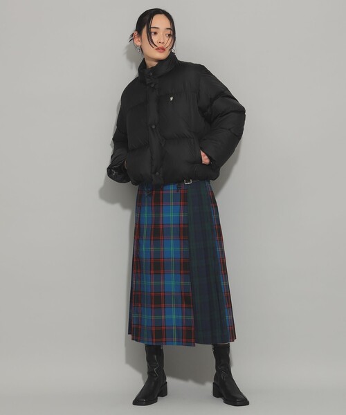 Ray BEAMS（レイビームス）の「GYMPHLEX / ダウン ショート ジャケット（ダウンジャケット/コート・レディース・ベージュ/ブラック・12/14）」の3枚目の写真