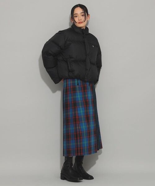 Ray BEAMS（レイビームス）の「GYMPHLEX / ダウン ショート ジャケット（ダウンジャケット/コート・レディース・ベージュ/ブラック・12/14）」の4枚目の写真