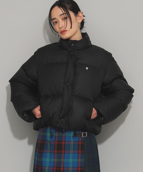 Ray BEAMS（レイビームス）の「GYMPHLEX / ダウン ショート ジャケット（ダウンジャケット/コート・レディース・ベージュ/ブラック・12/14）」の6枚目の写真