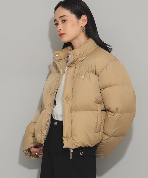 Ray BEAMS（レイビームス）の「GYMPHLEX / ダウン ショート ジャケット（ダウンジャケット/コート・レディース・ベージュ/ブラック・12/14）」の18枚目の写真