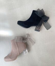 MAJESTIC LEGON | 【今期注目№1/WEB限定サイズ・カラーあり】取り外しできるリボンブーツ(ブーツ)
