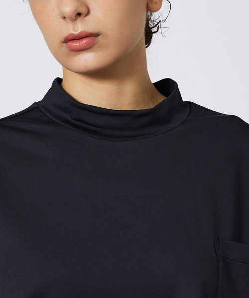 ABAHOUSE（アバハウス）の「MOCK-NECK TEE/モックネックTシャツ（Tシャツ/カットソー・メンズ・ホワイト/ブラック・M/L/XL）」の9枚目の写真