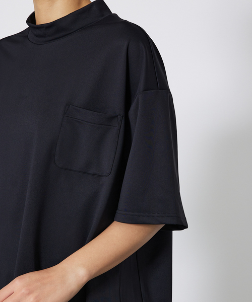 ABAHOUSE（アバハウス）の「MOCK-NECK TEE/モックネックTシャツ（Tシャツ/カットソー・メンズ・ホワイト/ブラック・M/L/XL）」の10枚目の写真