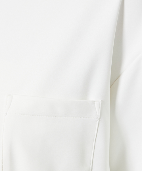 ABAHOUSE（アバハウス）の「MOCK-NECK TEE/モックネックTシャツ（Tシャツ/カットソー・メンズ・ホワイト/ブラック・M/L/XL）」の15枚目の写真