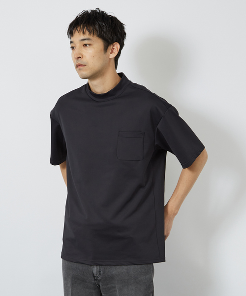 ABAHOUSE（アバハウス）の「MOCK-NECK TEE/モックネックTシャツ（Tシャツ/カットソー・メンズ・ホワイト/ブラック・M/L/XL）」の22枚目の写真