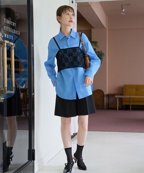 ROPE' PICNIC(ロペピクニック)の「ハーフタックパンツ(その他パンツ・レディース・ブラック/グレー・38/36)」の4枚目の写真