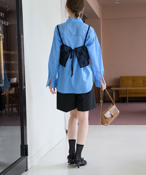 ROPE' PICNIC(ロペピクニック)の「ハーフタックパンツ(その他パンツ・レディース・ブラック/グレー・38/36)」の7枚目の写真