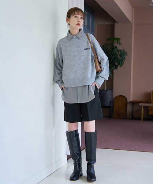 ROPE' PICNIC(ロペピクニック)の「ハーフタックパンツ(その他パンツ・レディース・ブラック/グレー・38/36)」の14枚目の写真