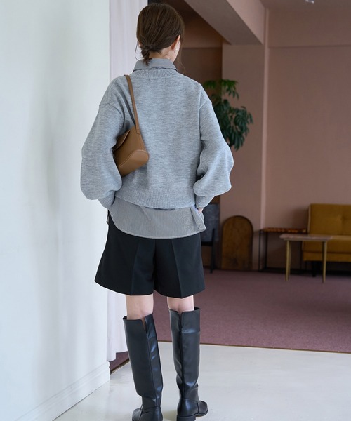 ROPE' PICNIC(ロペピクニック)の「ハーフタックパンツ(その他パンツ・レディース・ブラック/グレー・38/36)」の15枚目の写真