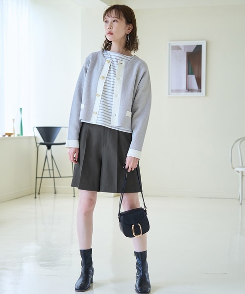 ROPE' PICNIC(ロペピクニック)の「ハーフタックパンツ(その他パンツ・レディース・ブラック/グレー・38/36)」の16枚目の写真