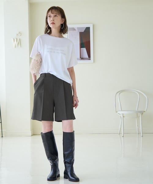 ROPE' PICNIC(ロペピクニック)の「ハーフタックパンツ(その他パンツ・レディース・ブラック/グレー・38/36)」の19枚目の写真