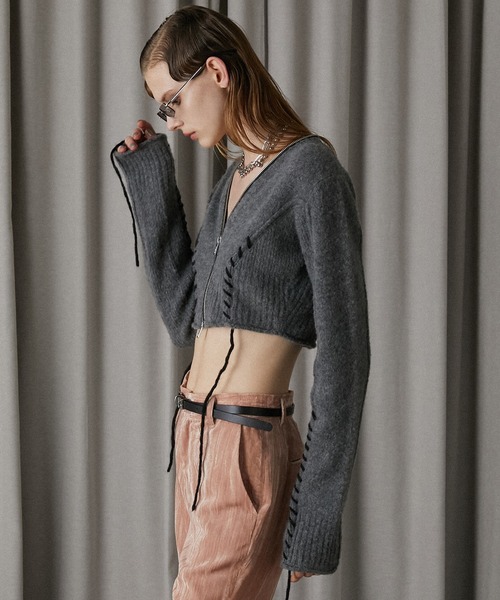 PRANK PROJECT Puff Sleeve Knit Cardigan