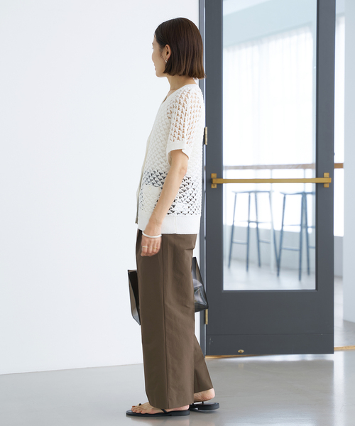IENA（イエナ）の「グログラン クロップドパンツ（スラックス