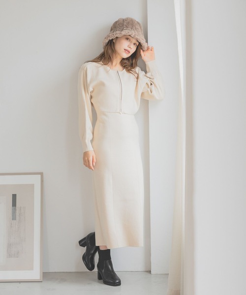 mysty woman（ミスティウーマン）の「ファーバケットハット 136172（ハット・レディース・グリーン/モカ/アイボリー/チャコールグレー・FREE）」の5枚目の写真