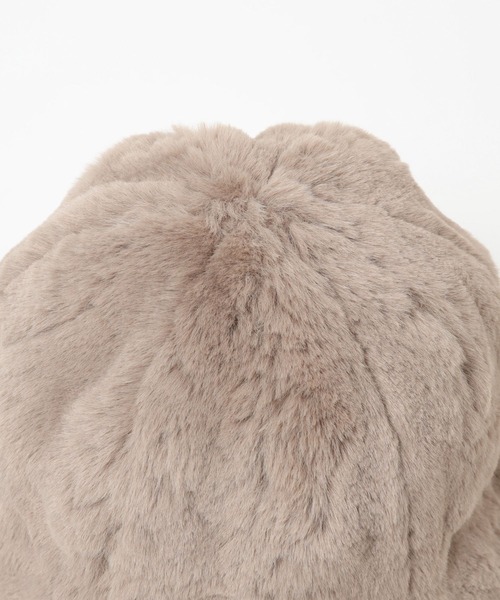 mysty woman（ミスティウーマン）の「ファーバケットハット 136172（ハット・レディース・グリーン/モカ/アイボリー/チャコールグレー・FREE）」の10枚目の写真