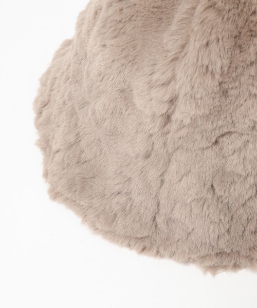 mysty woman（ミスティウーマン）の「ファーバケットハット 136172（ハット・レディース・グリーン/モカ/アイボリー/チャコールグレー・FREE）」の11枚目の写真