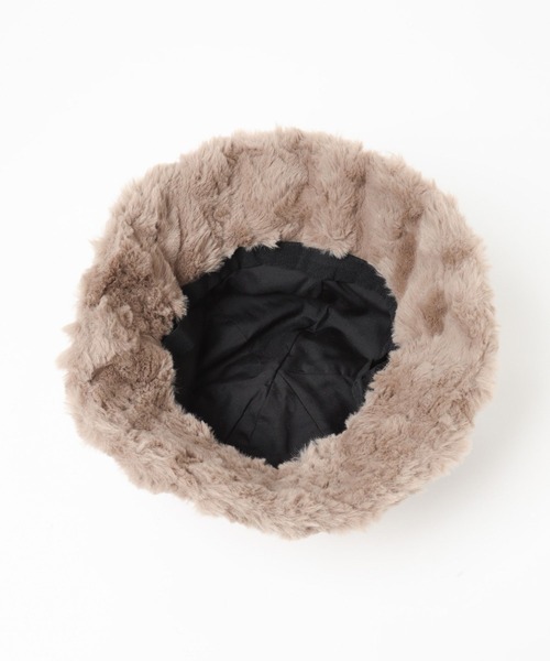 mysty woman（ミスティウーマン）の「ファーバケットハット 136172（ハット・レディース・グリーン/モカ/アイボリー/チャコールグレー・FREE）」の12枚目の写真